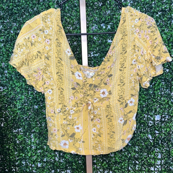 O’Neil Karly Printed Drawstring Top size small - Picture 5 of 9